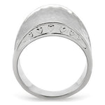 New! Hammered Stainless Steel Ring - Rebel Stones
