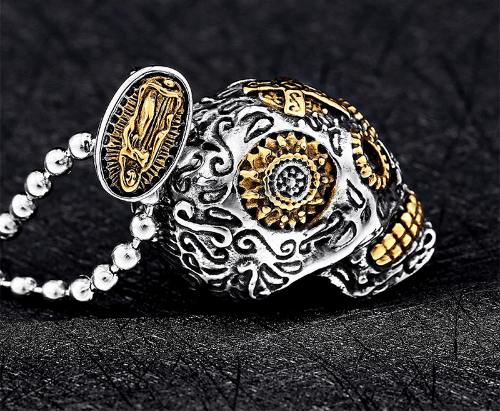 Mexican 2025 skull necklace
