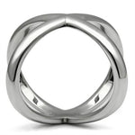 New! Split Stainless Steel Ring - Rebel Stones