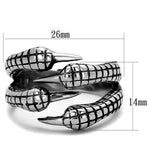New! Patterned Claw Stainless Steel Ring - Rebel Stones
