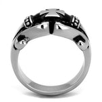 New! Intricate Iron Cross Stainless Steel Ring - Rebel Stones