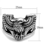 New! Standing Tall Eagle Stainless Steel Ring - Rebel Stones