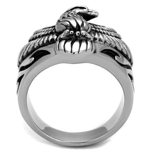 New! Standing Tall Eagle Stainless Steel Ring - Rebel Stones
